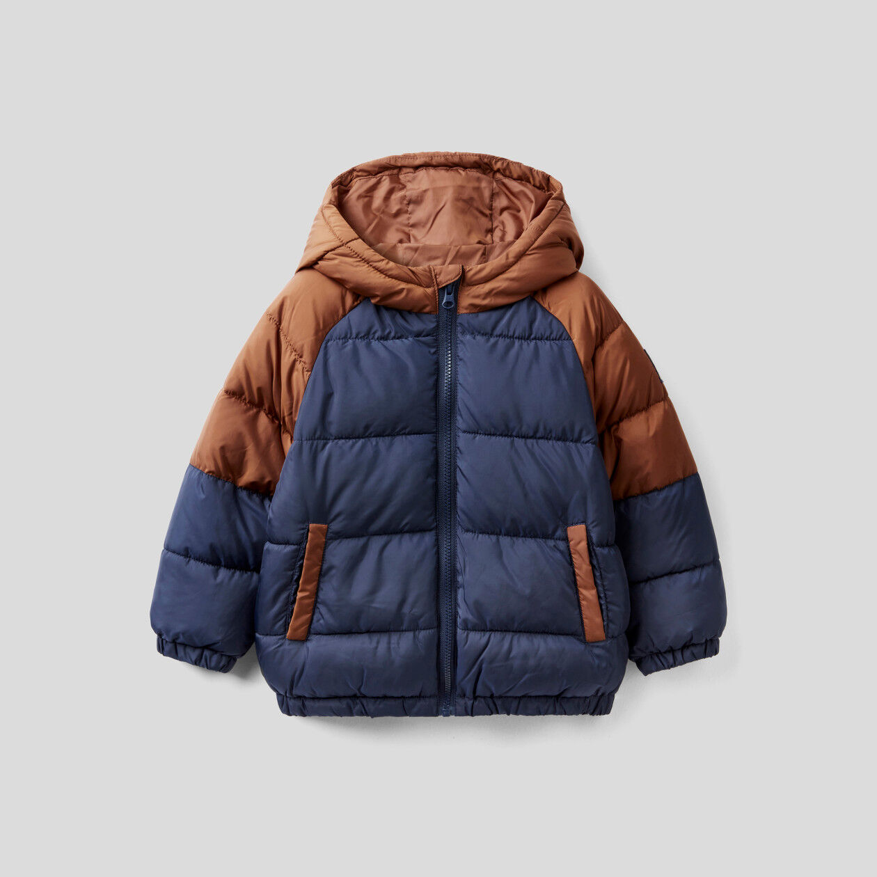 Setscale color block shop hooded jacket