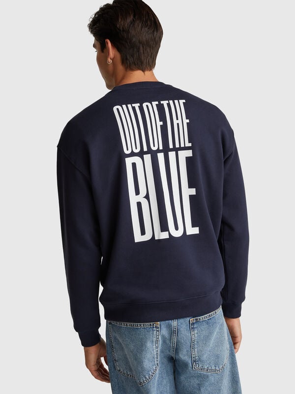 Sudadera de corte relajado con estampado Hombre