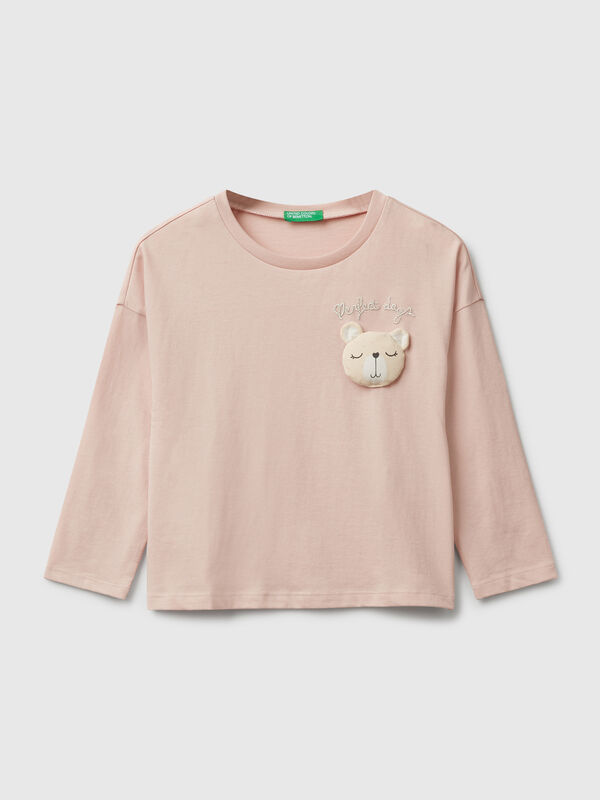 Camiseta con aplicación Niña