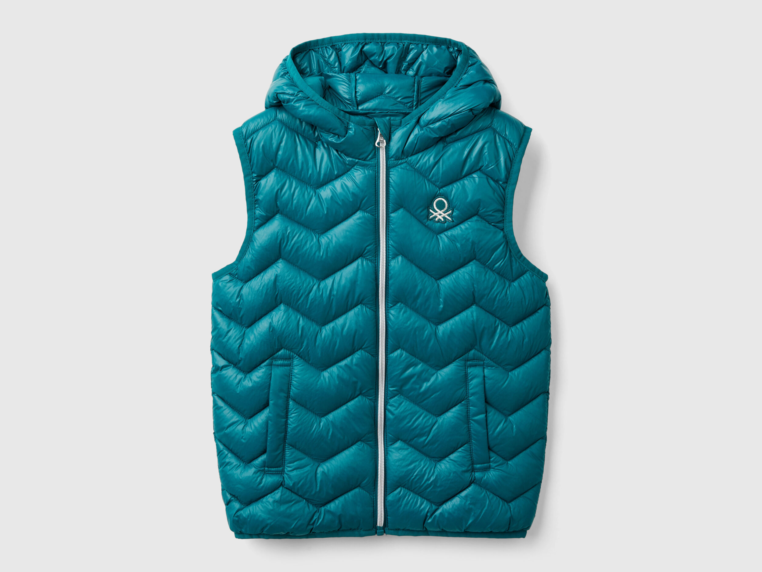 Junior Girls Sleeveless Puffer Jackets Collection 2024 Benetton