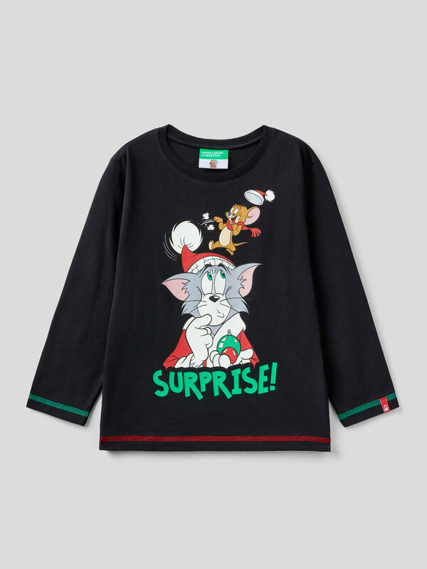 Camiseta de Tom & Jerry navideña Niño