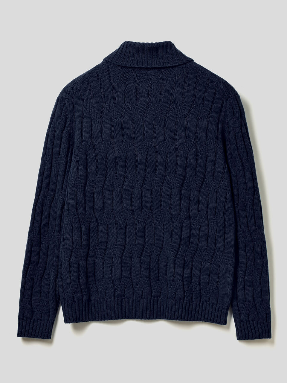 Knit sweater in cashmere and wool blend image number 2
