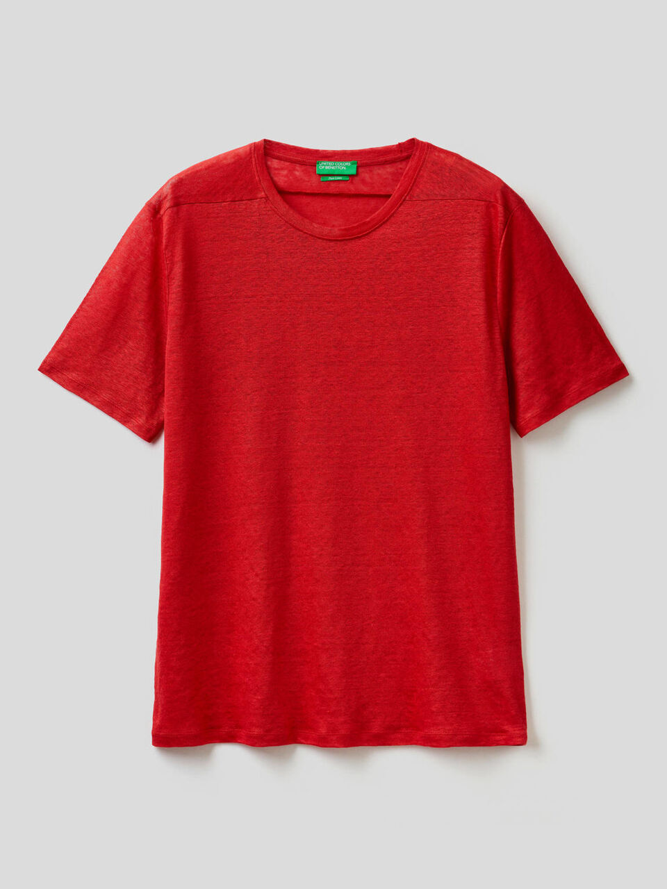 T-shirt in pure linen image number 1