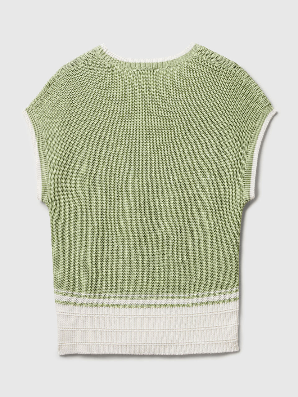 SLEEVELESS SWEATER Mujer image number 2