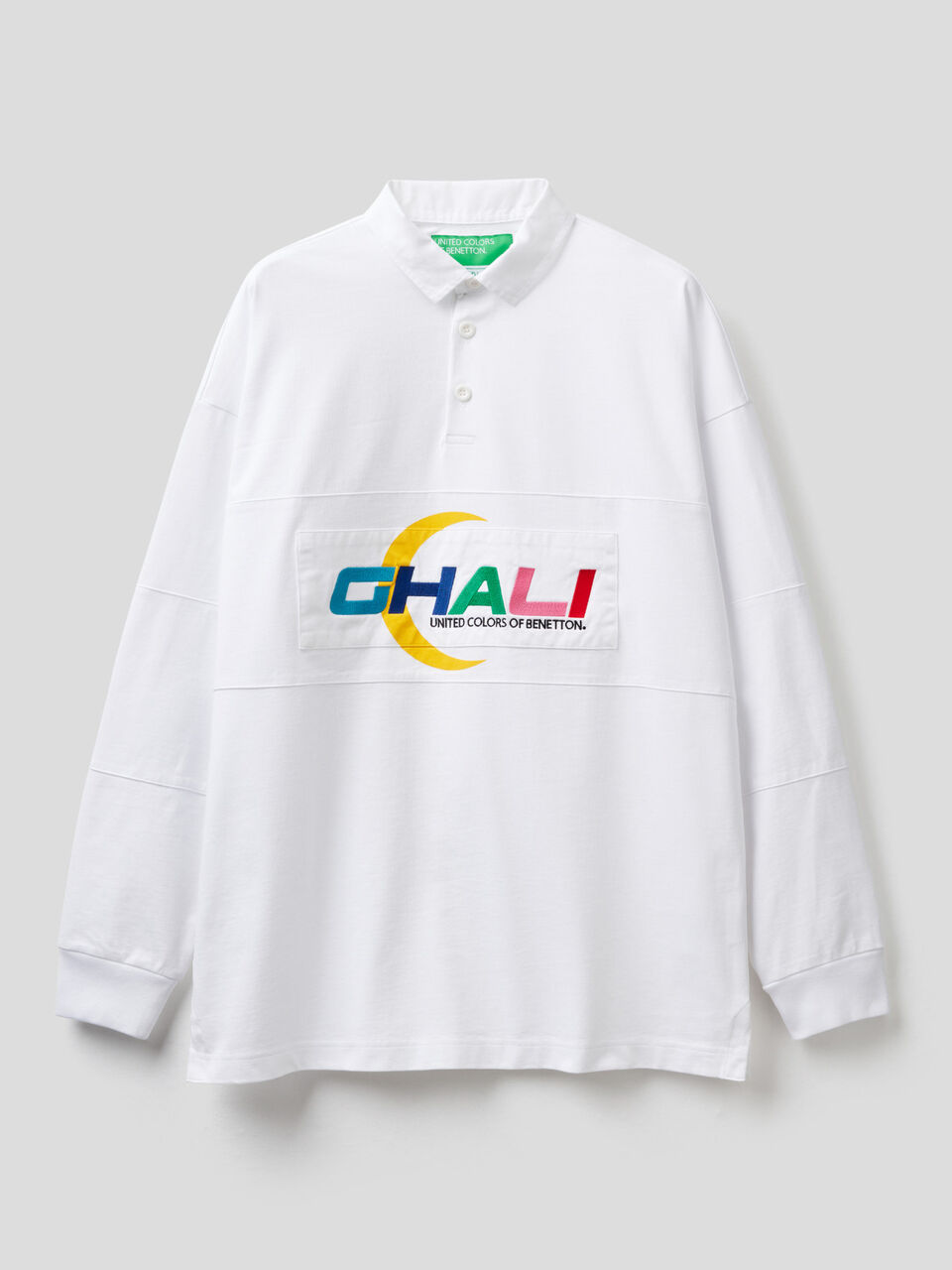 Unisex polo shirt with embroidered Ghali writing image number 1