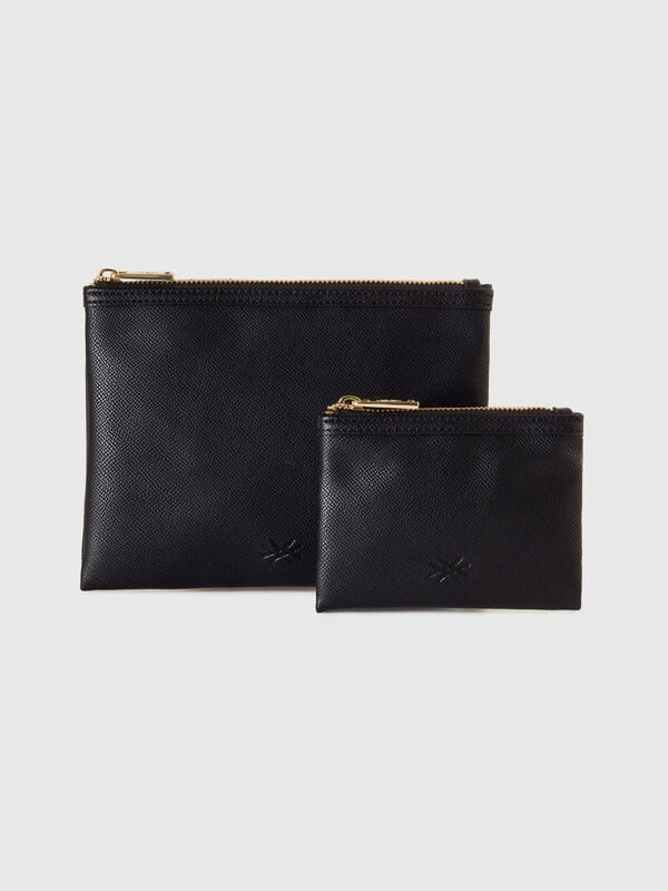 Two bags in imitation leather Women