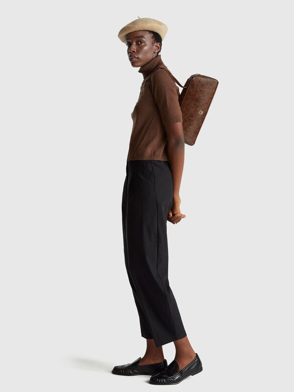 Pantalones de mezcla de viscosa Mujer