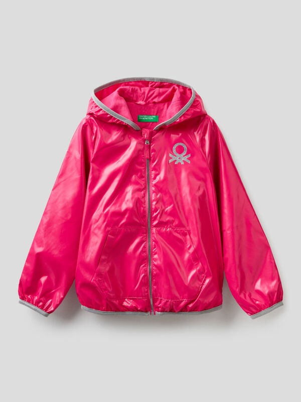 Jacket with hood in technical fabric Junior Girl