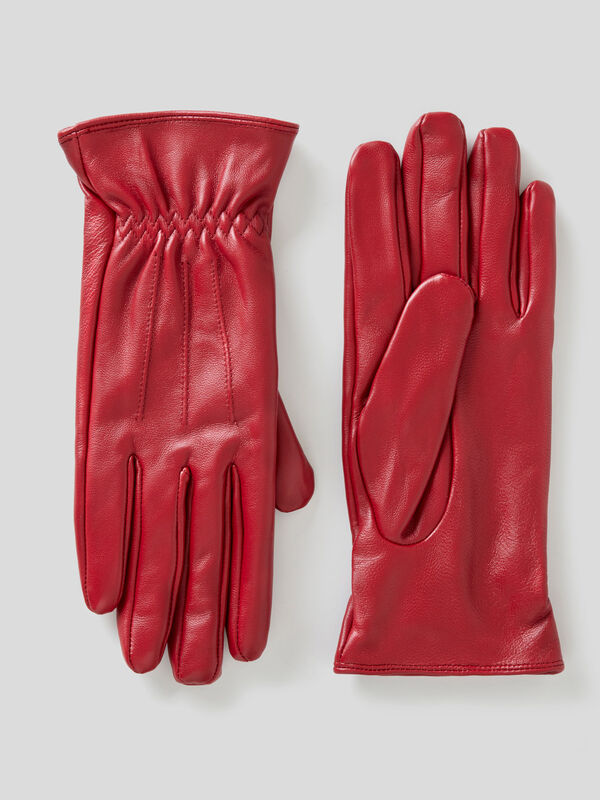 Genuine leather gloves Women
