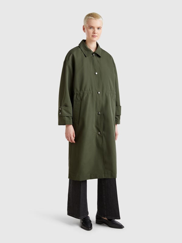 Long parka with removable padding Women