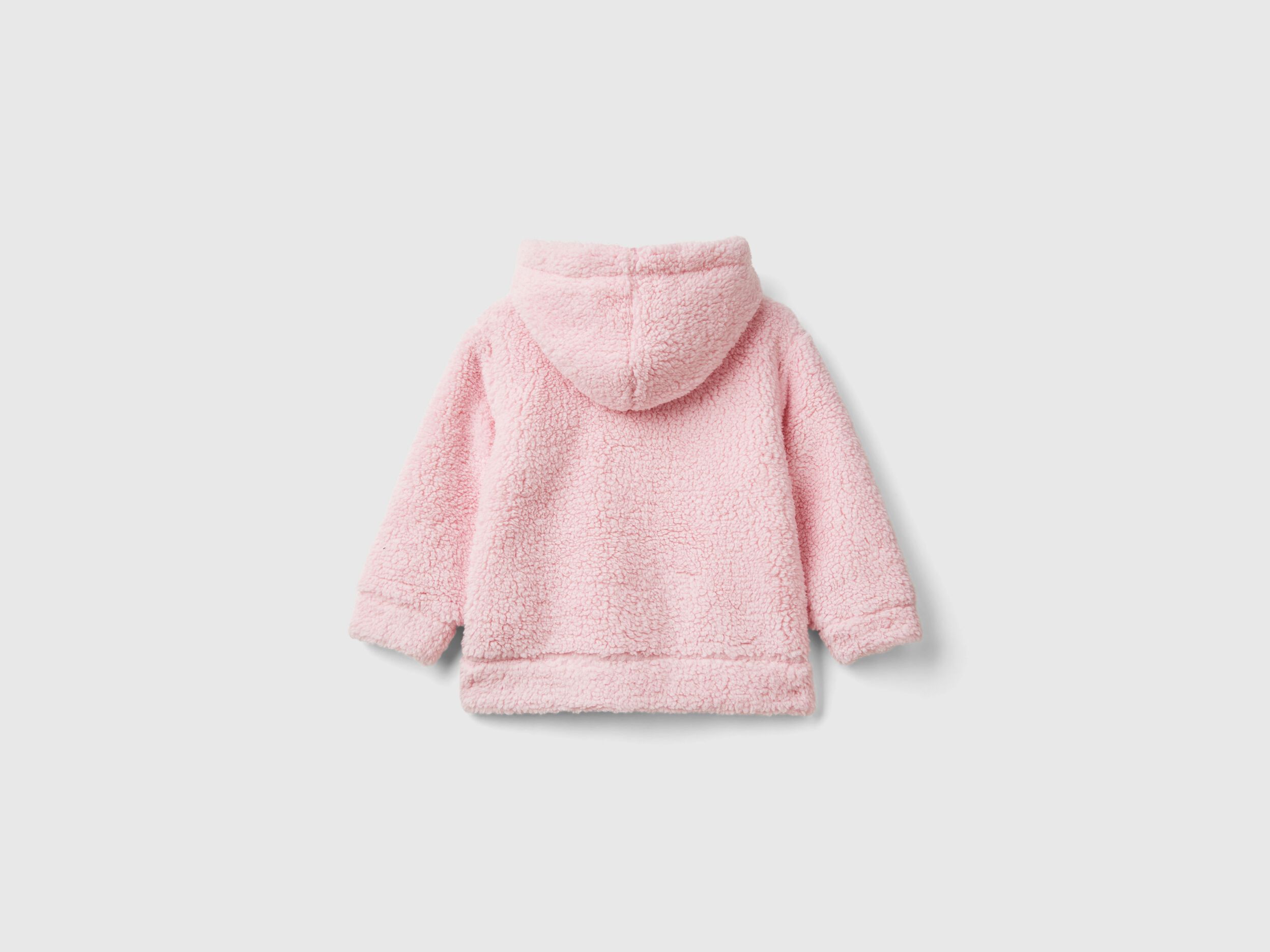 Teddy bear look hoodie Pink Benetton
