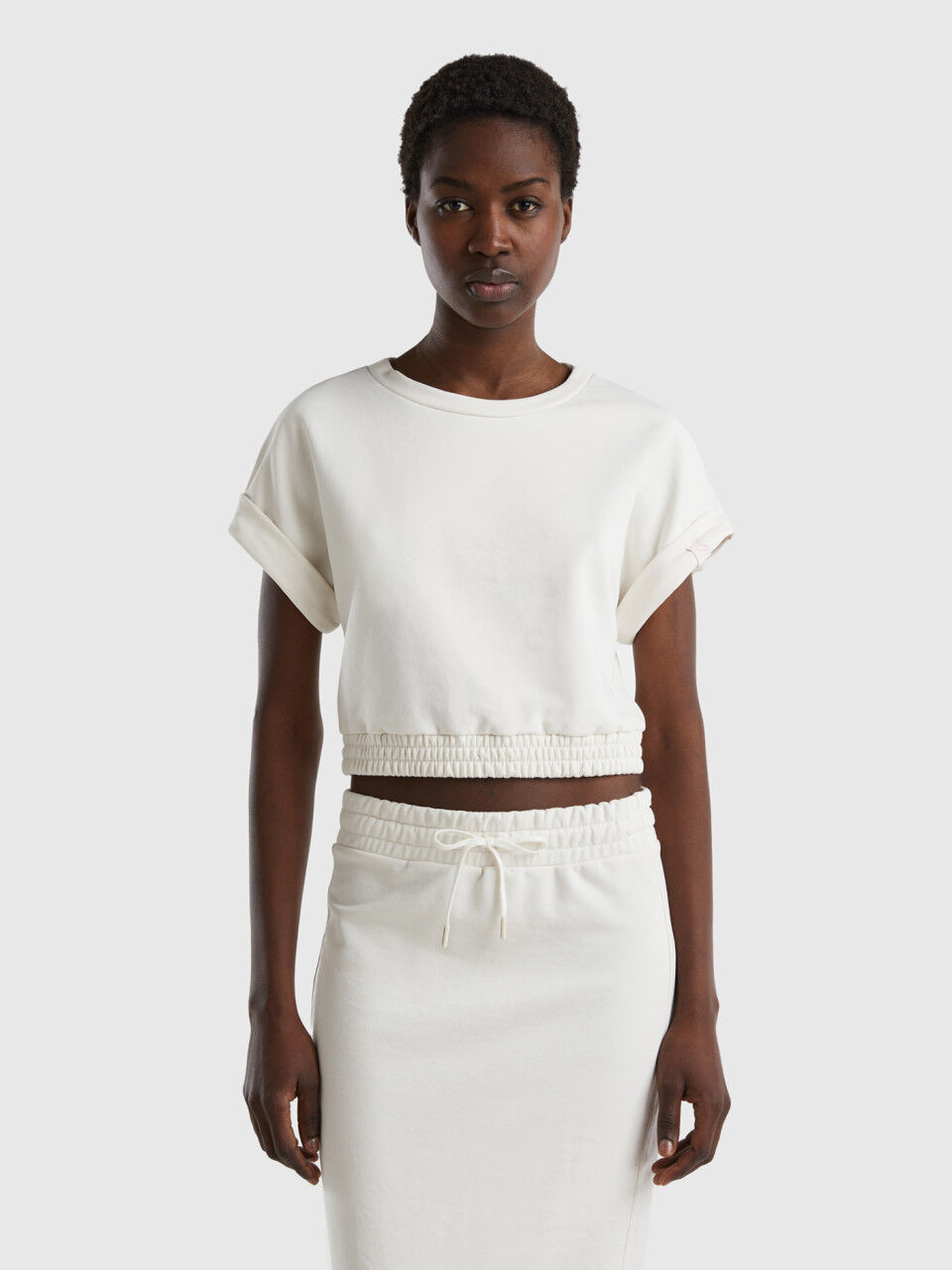 Short sleeve store sweatshirt womens