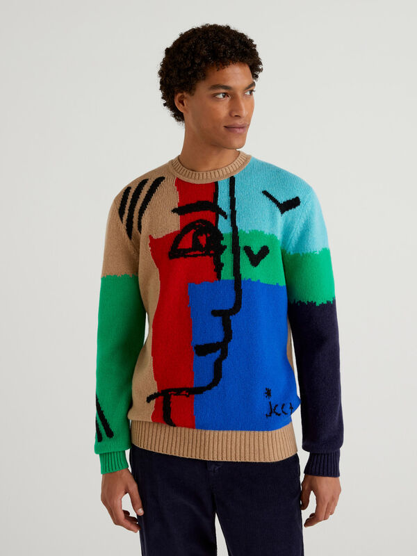 JCCxUCB patchwork sweater Men
