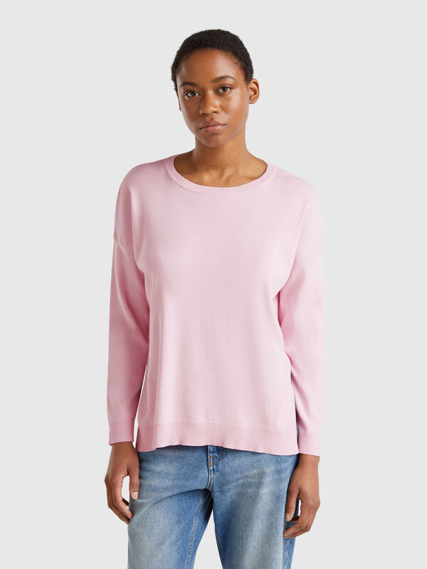 Jersey over fit de algodón Mujer