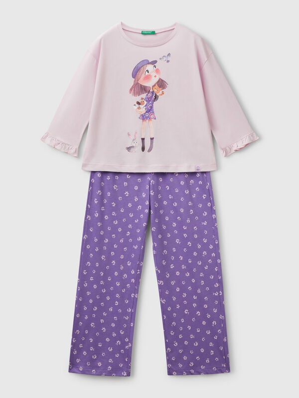 Doll print pyjamas Junior Girl