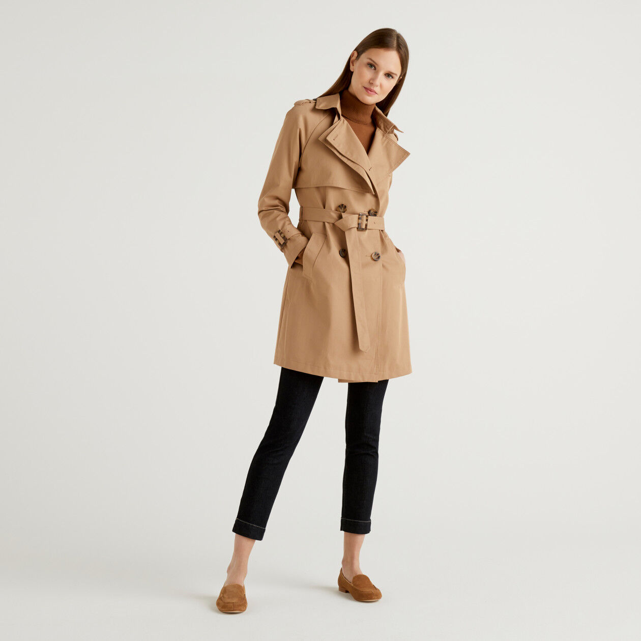 Pimkie Trench coat WOMEN FASHION Coats Trench coat NO STYLE Navy Blue 38                  EU discount 64% 