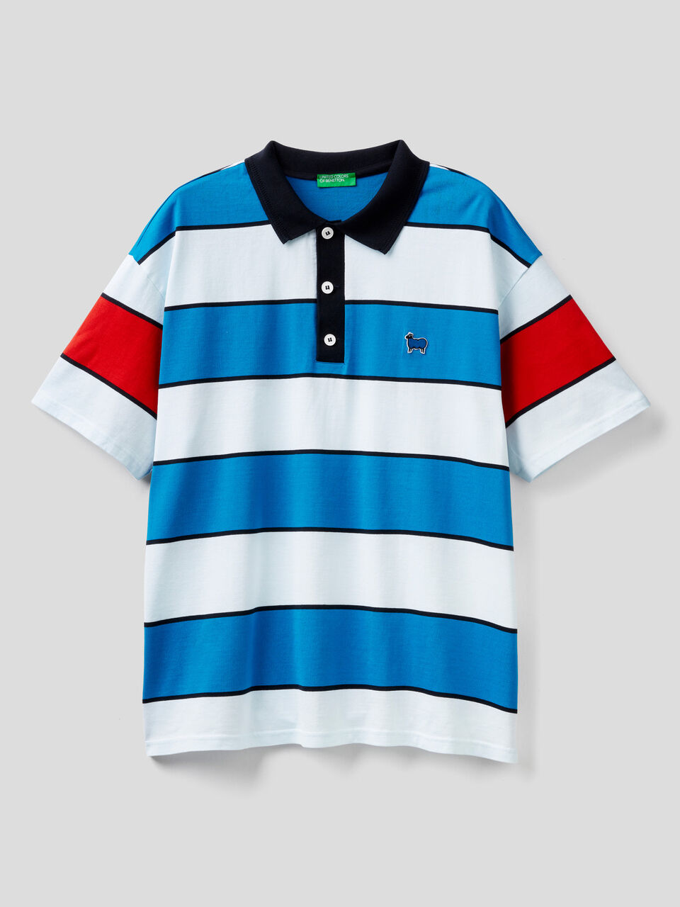 Polo de rayas de 100 % algodón image number 1