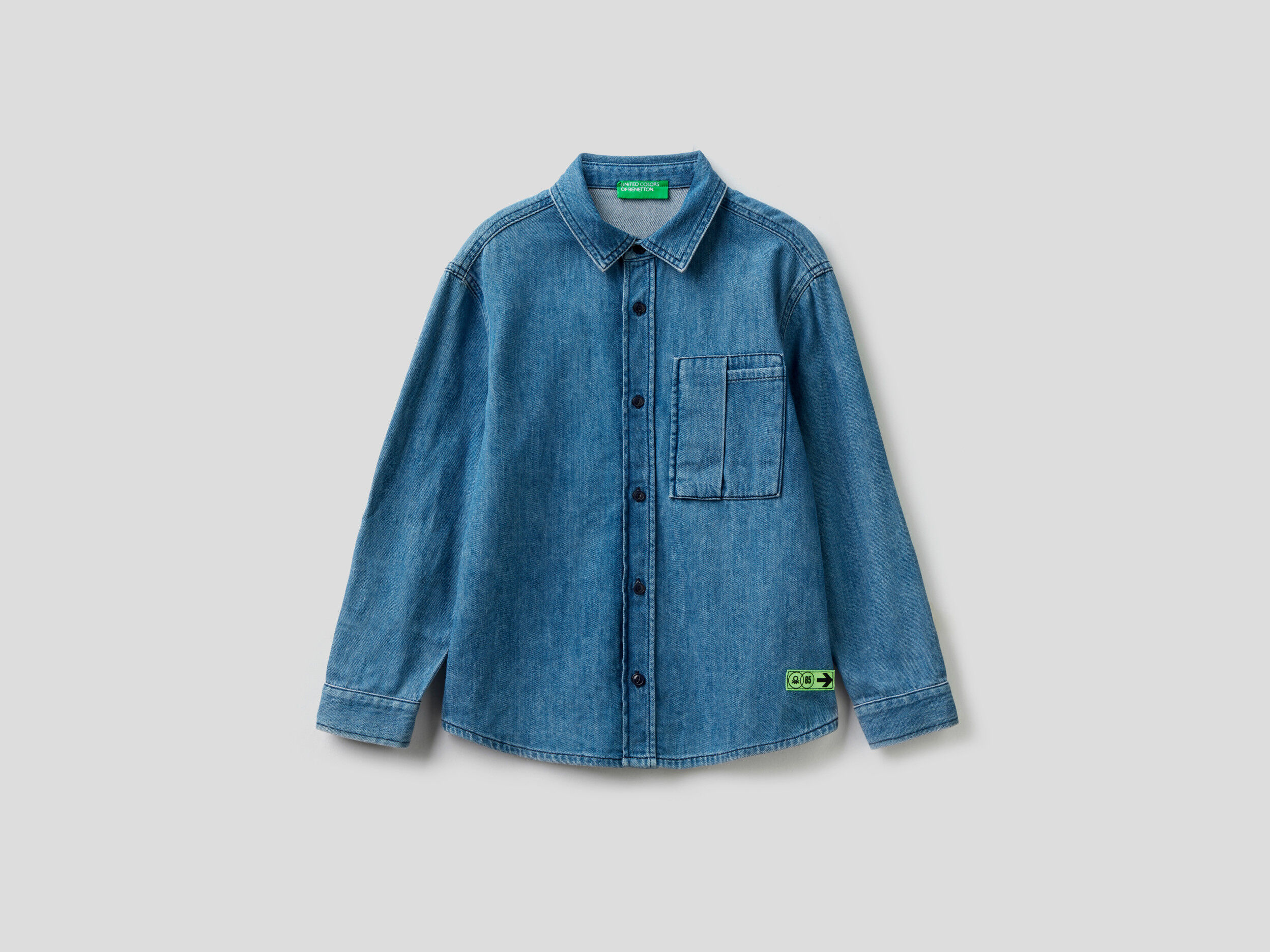 Camicia jeans bambino benetton 2025
