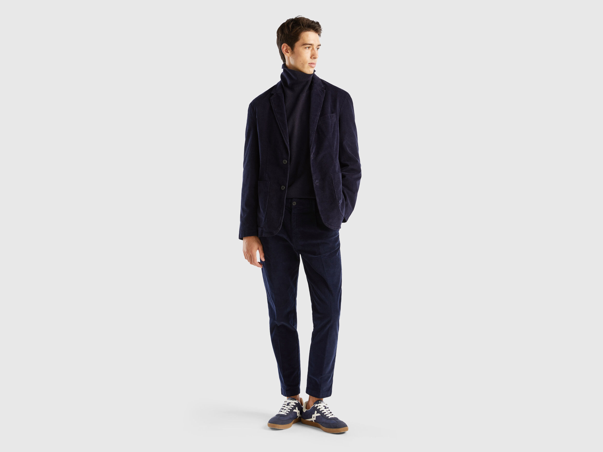 Navy corduroy online blazer mens