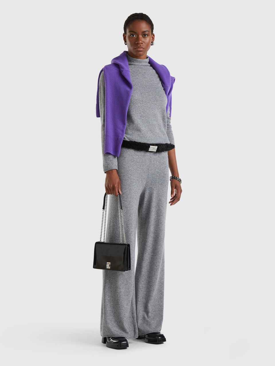 Pantaloni clearance lana benetton
