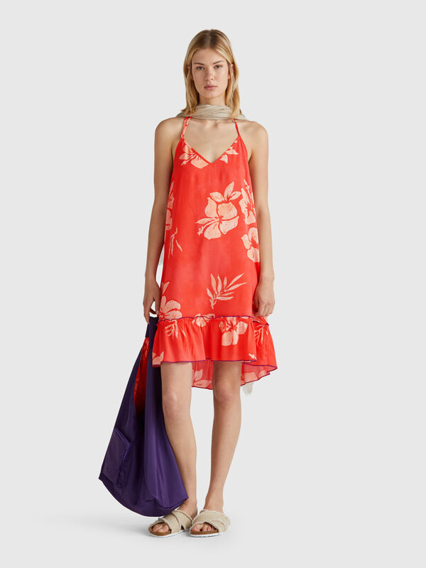 Dress with flower print Women