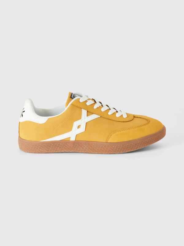 Mustard yellow low-top sneakers