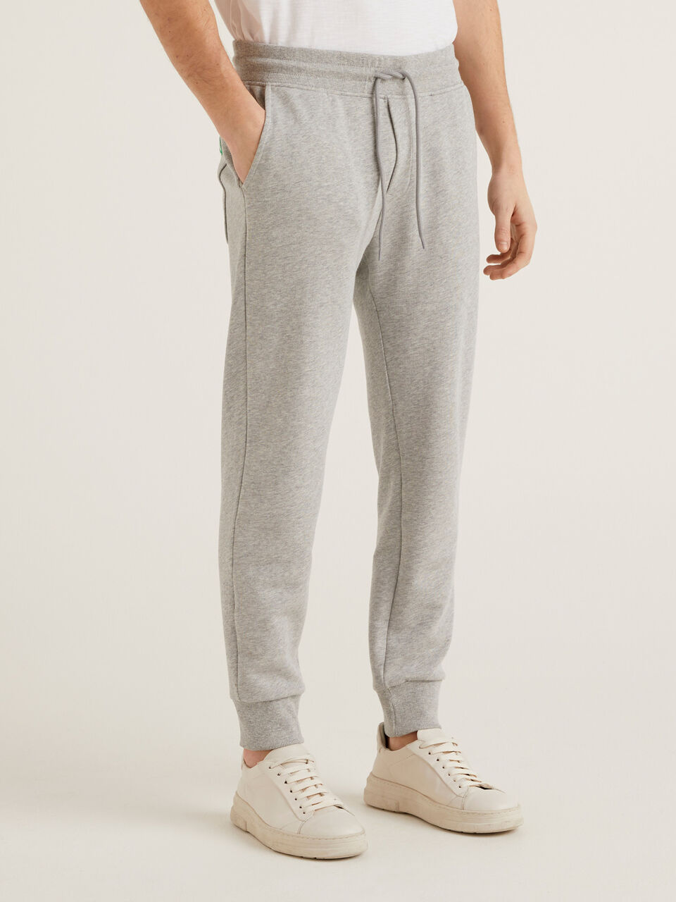 Sweat joggers in 100% cotton - Gray