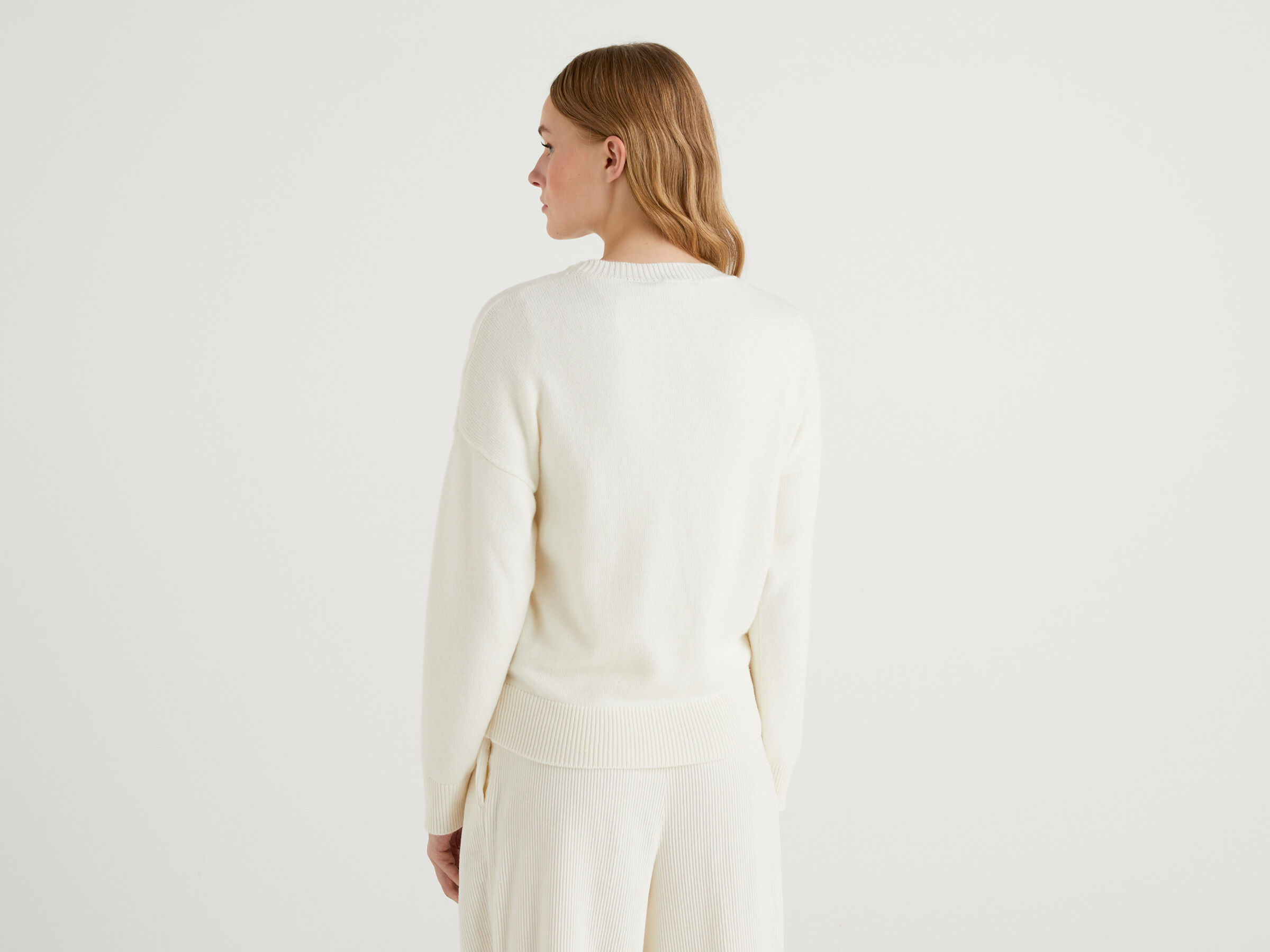 JCCxUCB sweater with bear inlay image number 2
