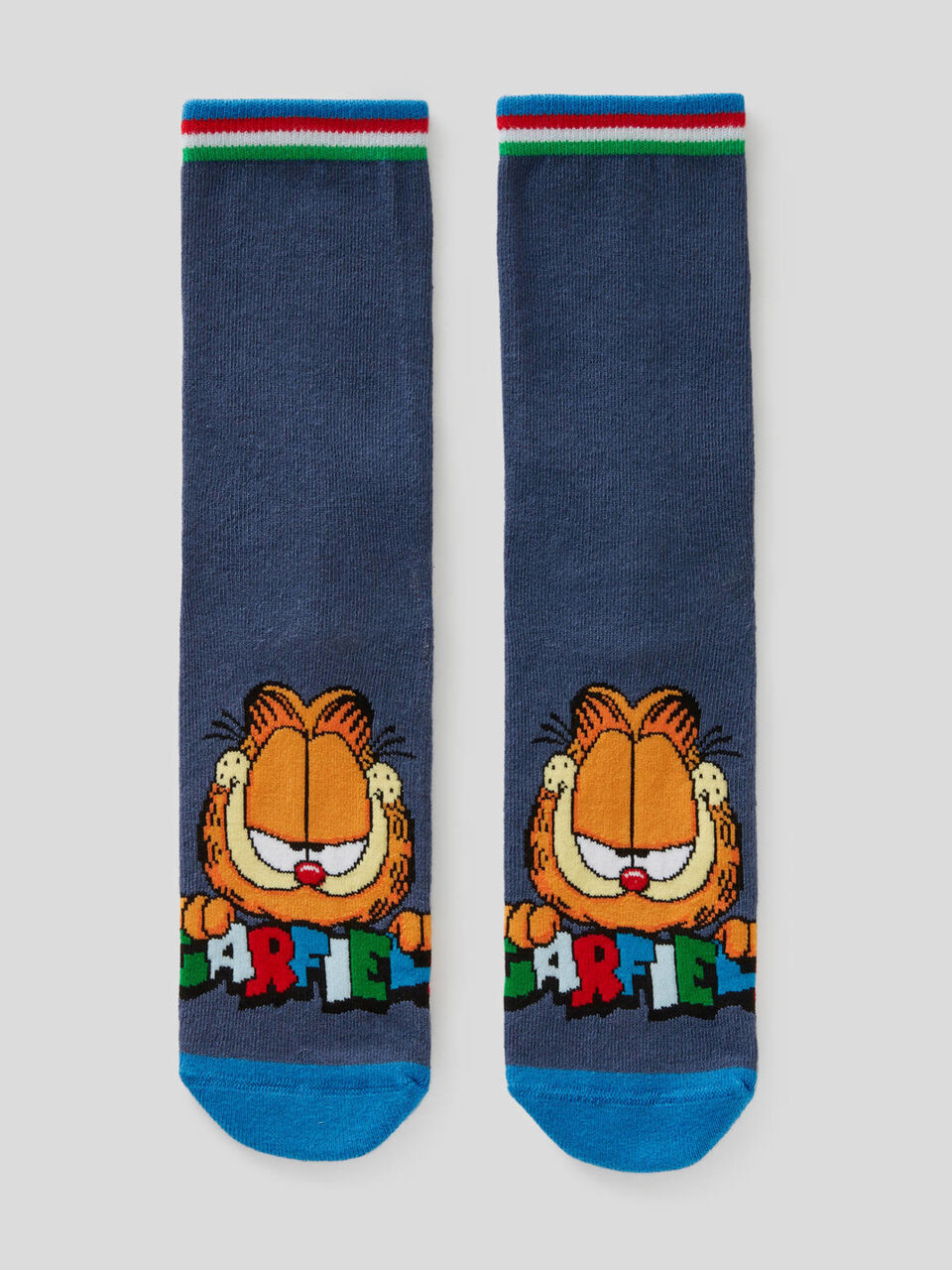 Socks with Garfield graphic image number 1