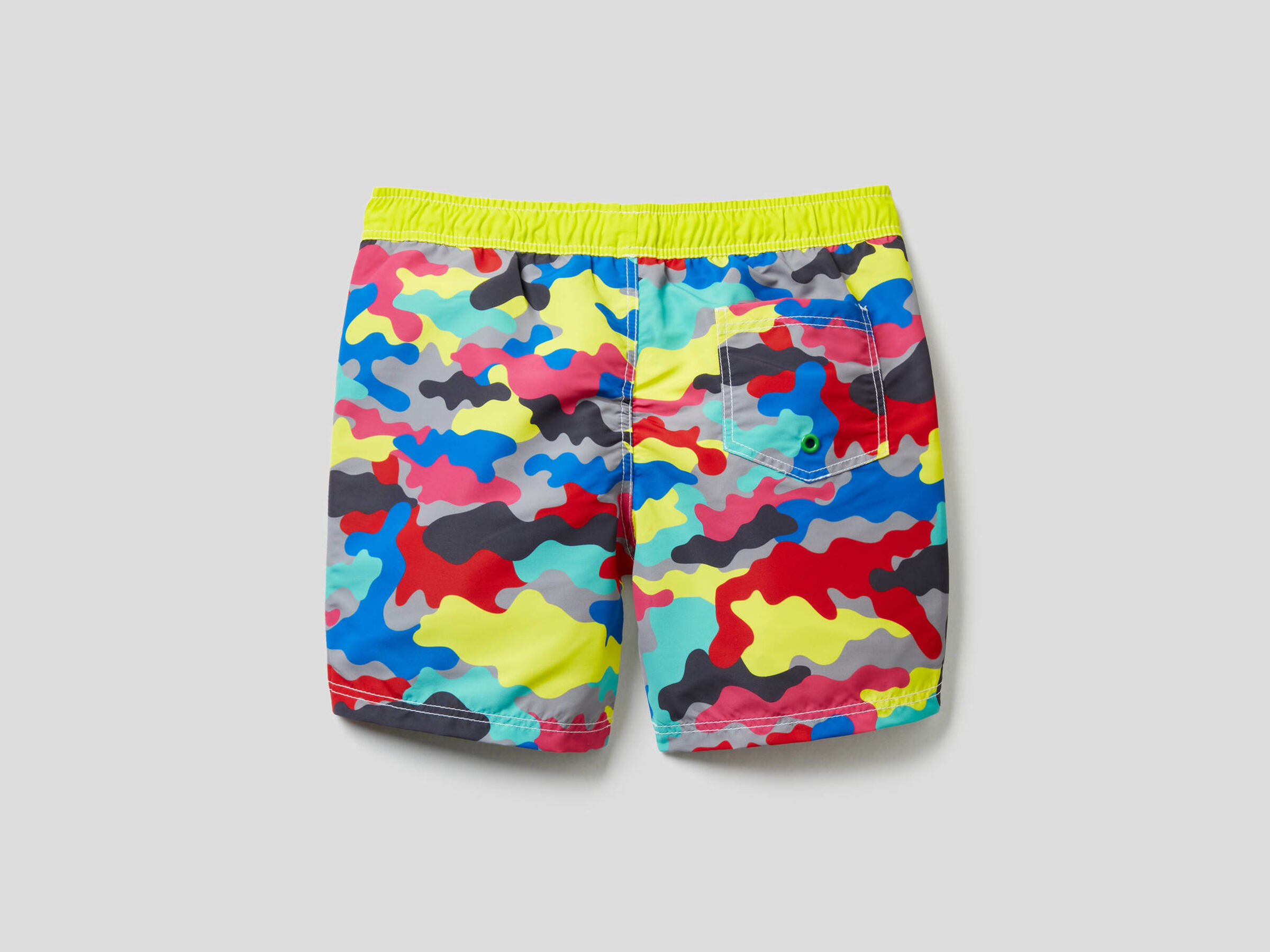 Multicolor camouflage swim trunks image number null