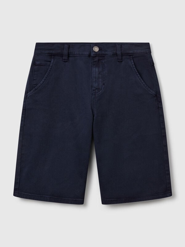 Bermudas regular fit efecto denim Niño