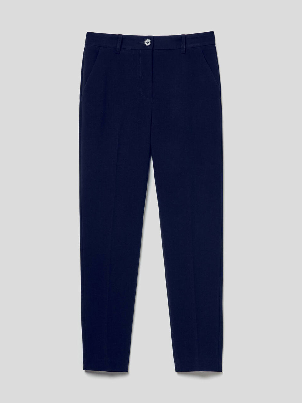 Basic trousers with centered crease image number null
