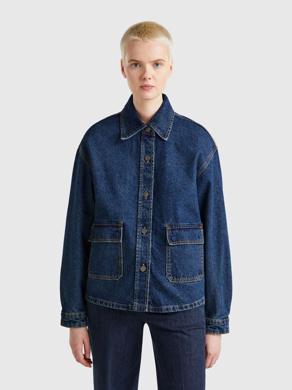 Oversized denim jacket Women