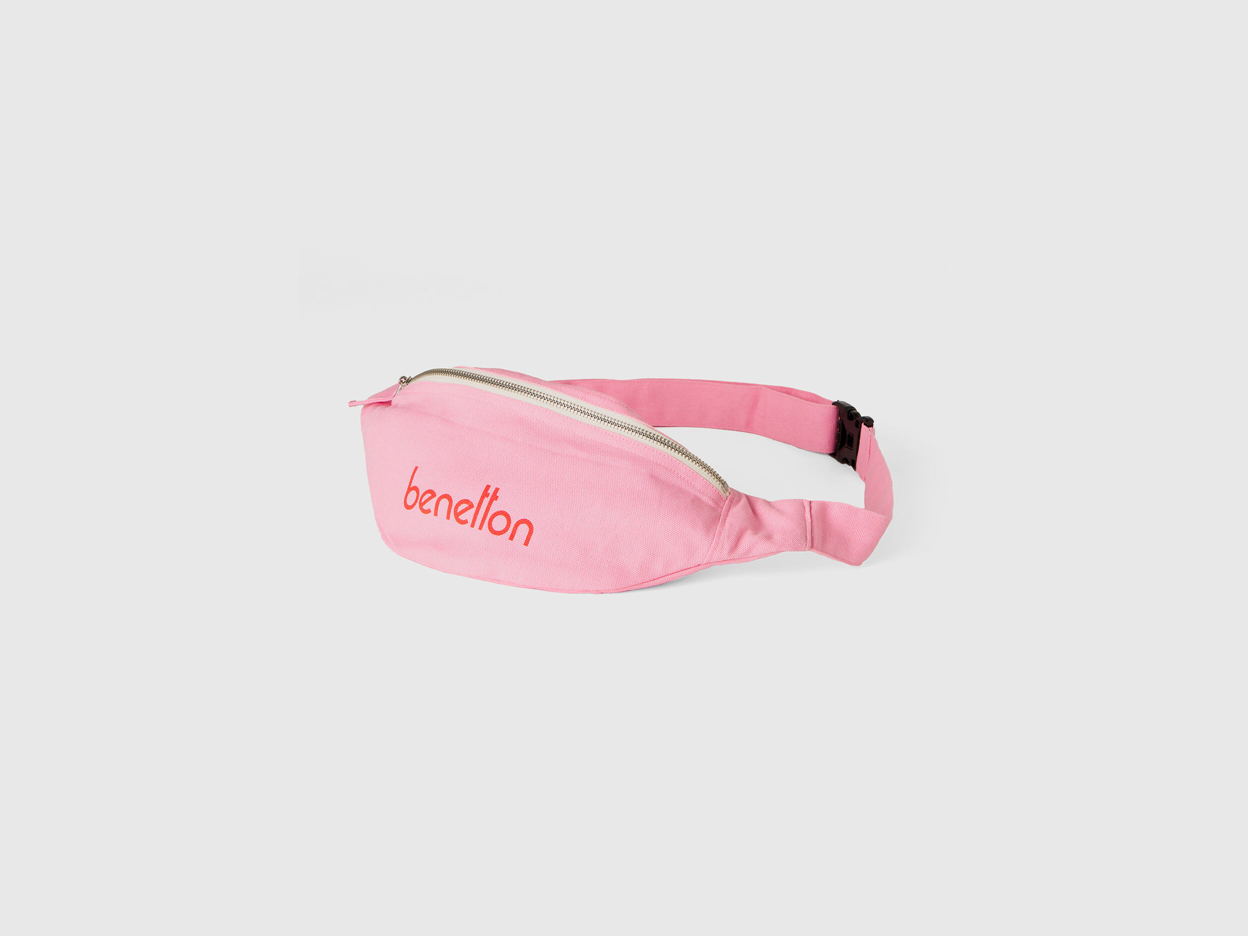 Pink pouch in pure cotton Pink Benetton