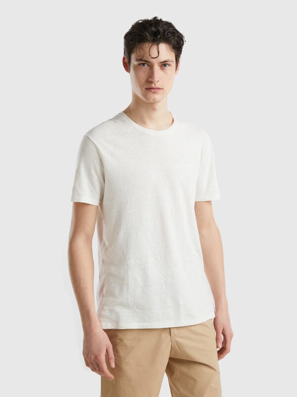 T-shirt in linen blend Men