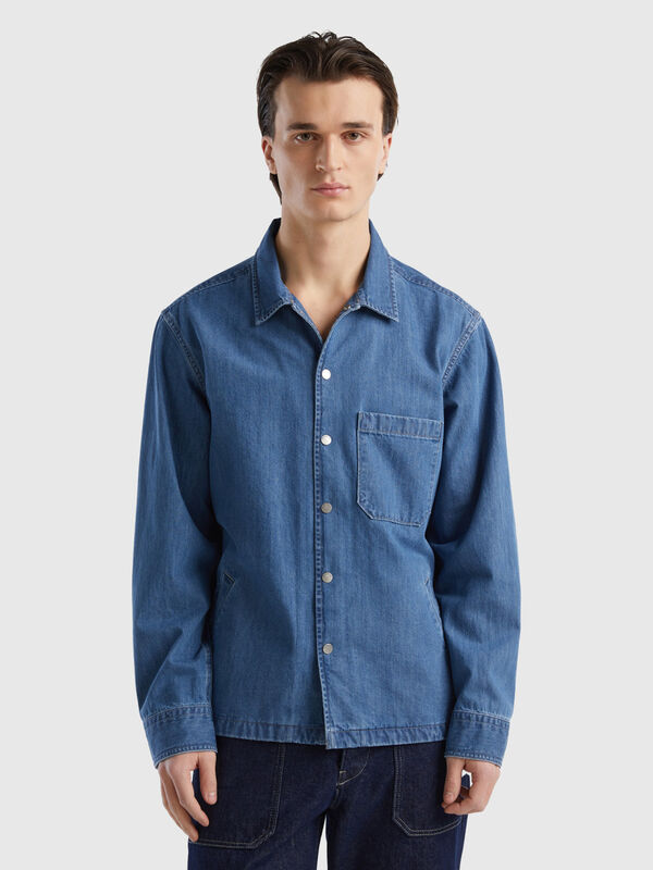 Denim overshirt Men