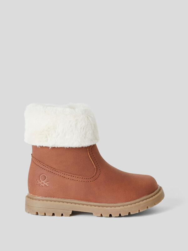 Ankle boots with faux fur Junior Girl