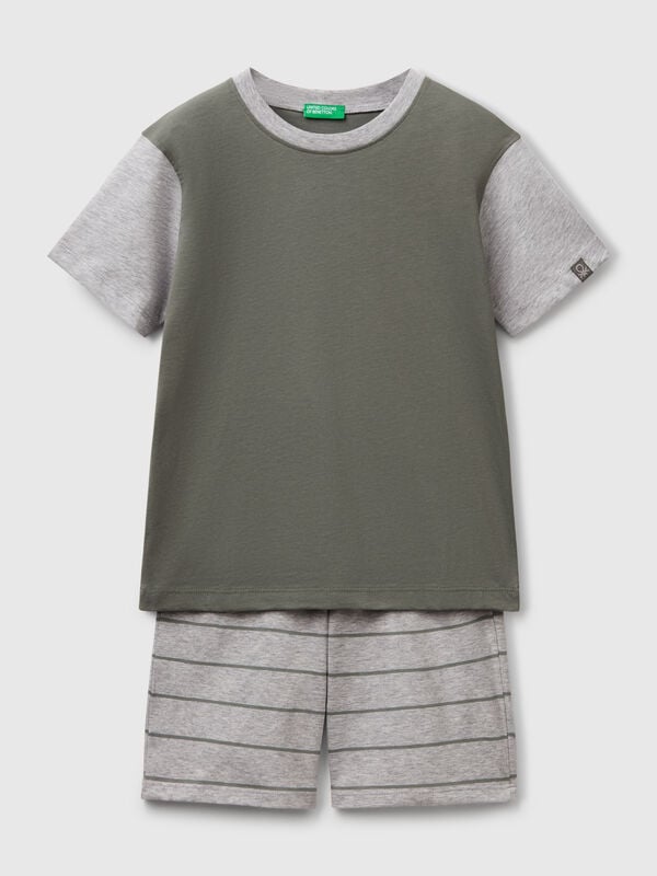 Short pyjamas in pure cotton Junior Boy