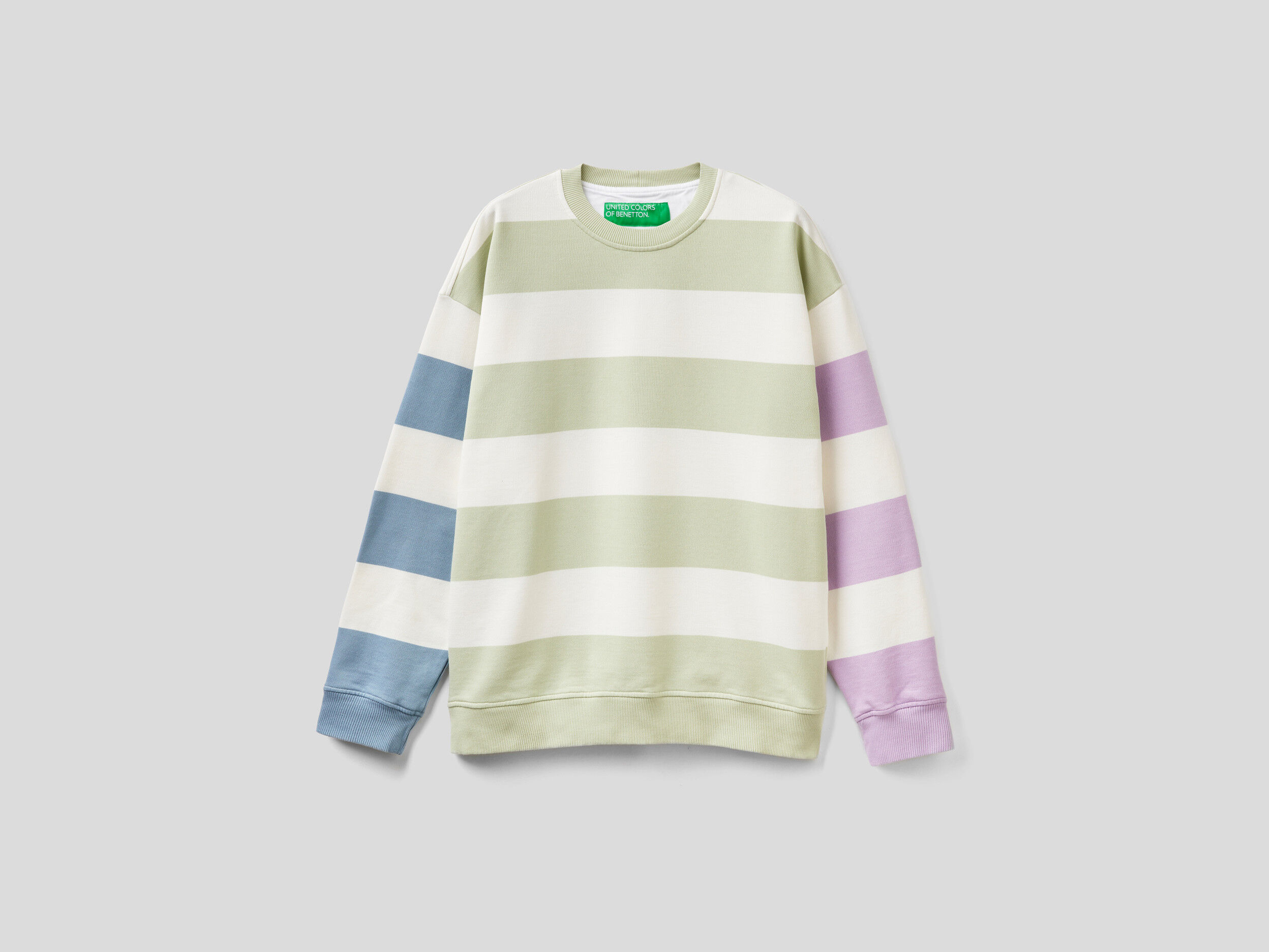 Benetton 2025 striped sweatshirt