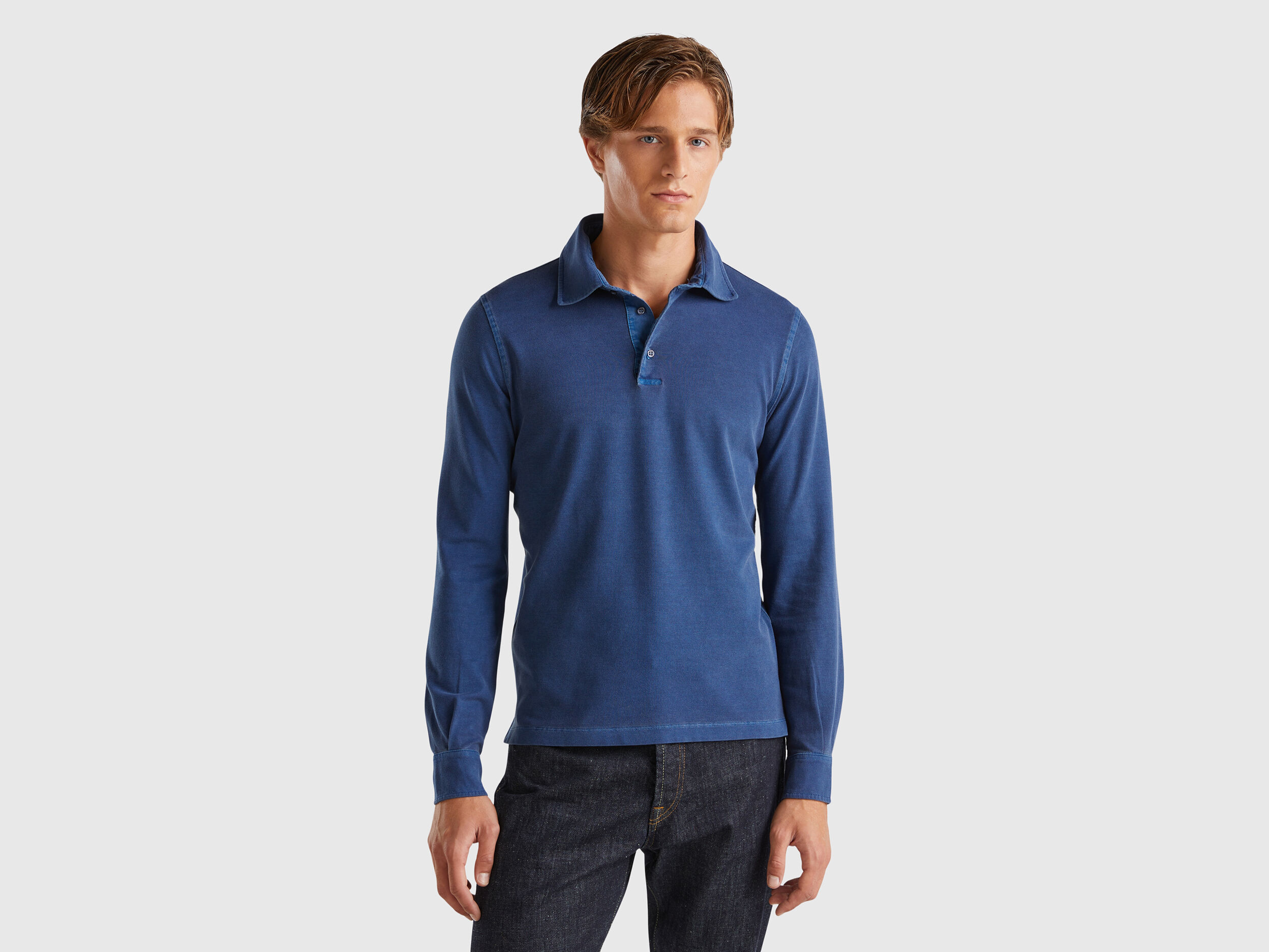 Polos Manga Larga Hombre Nueva Coleccion Benetton