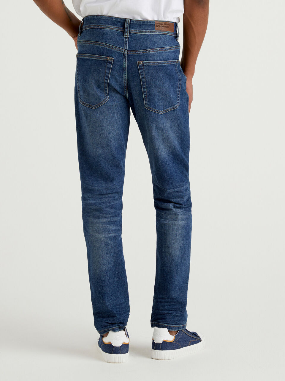 Five pocket slim fit jeans - Blue