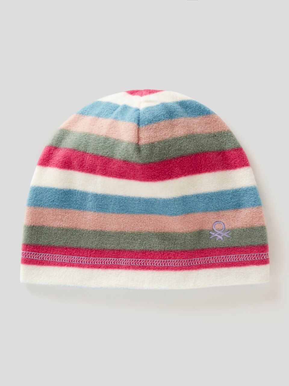 Striped hat in fleece image number 1