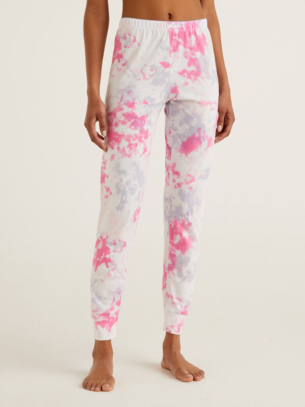 Trousers in cotton and viscose Women