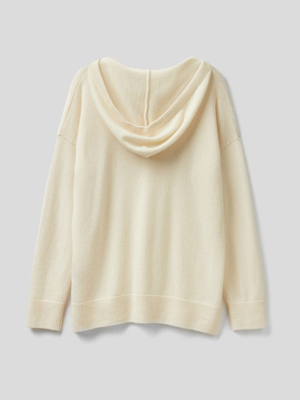 Pure cashmere sweater with hood image number 2