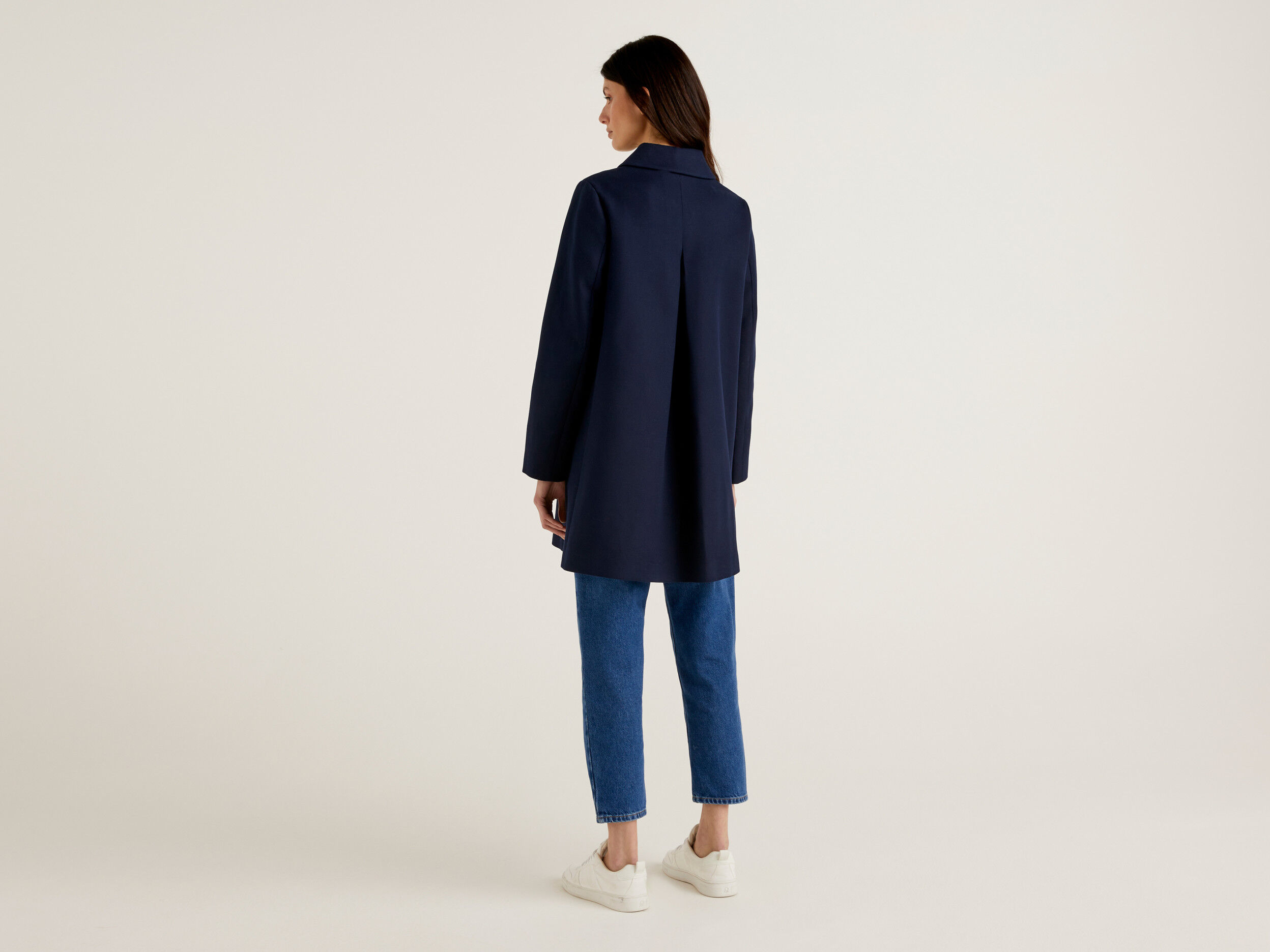 Navy duster coat store womens