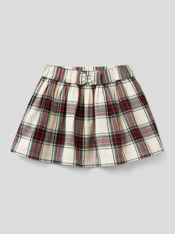 Tartan skirt in flannel Junior Girl