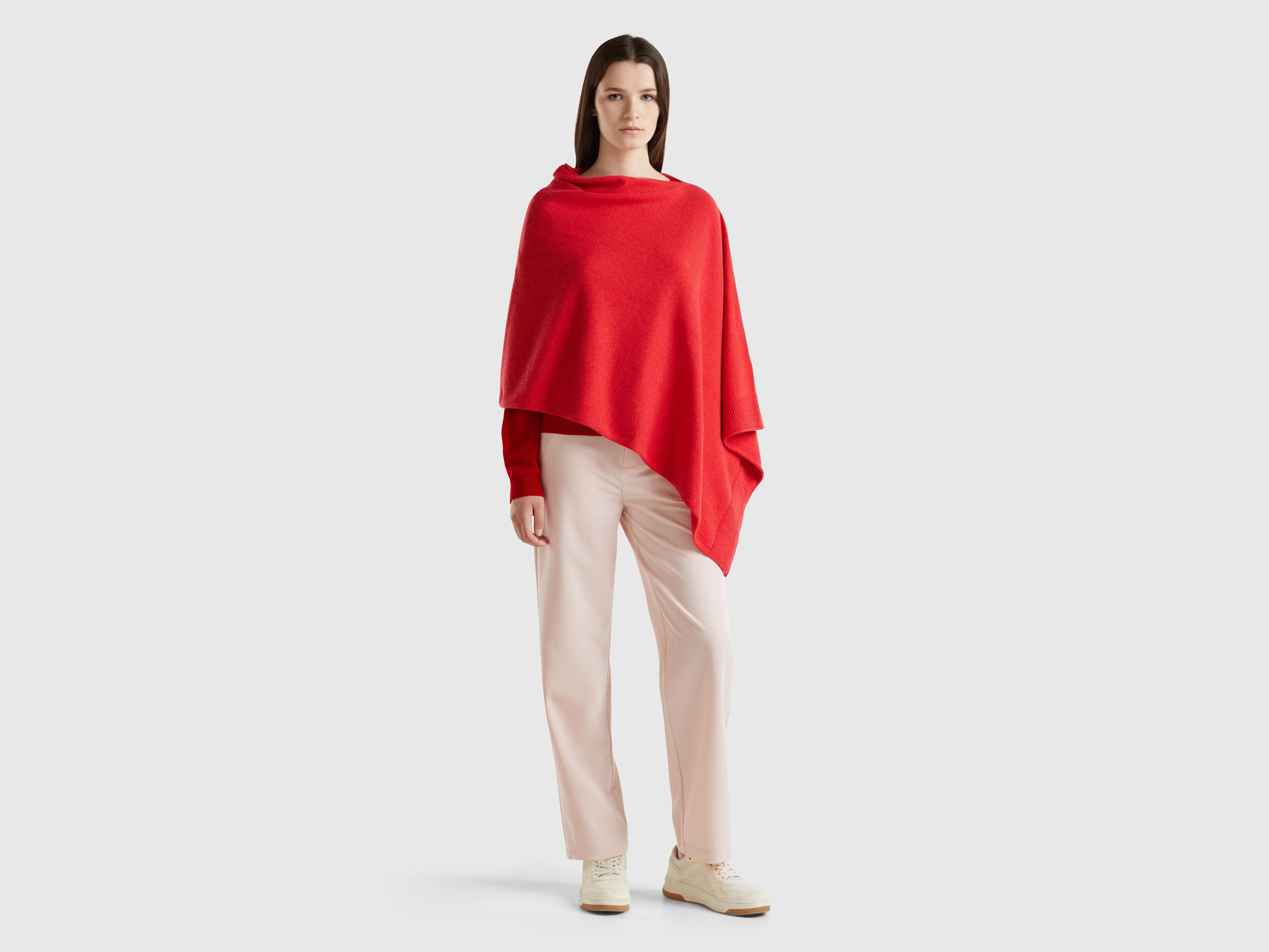 Women's sweater poncho cape 2025