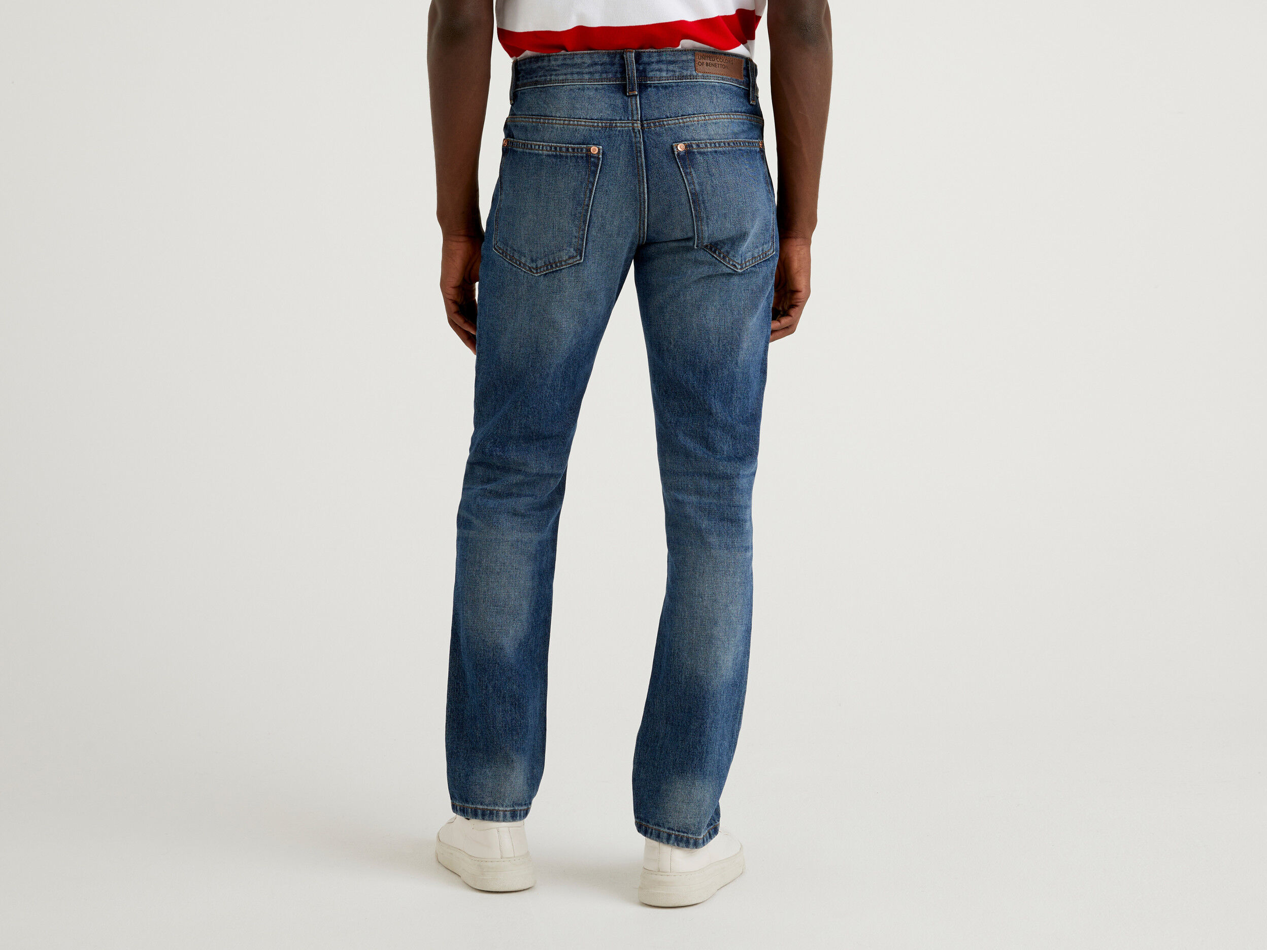 100 cotton hotsell straight leg jeans