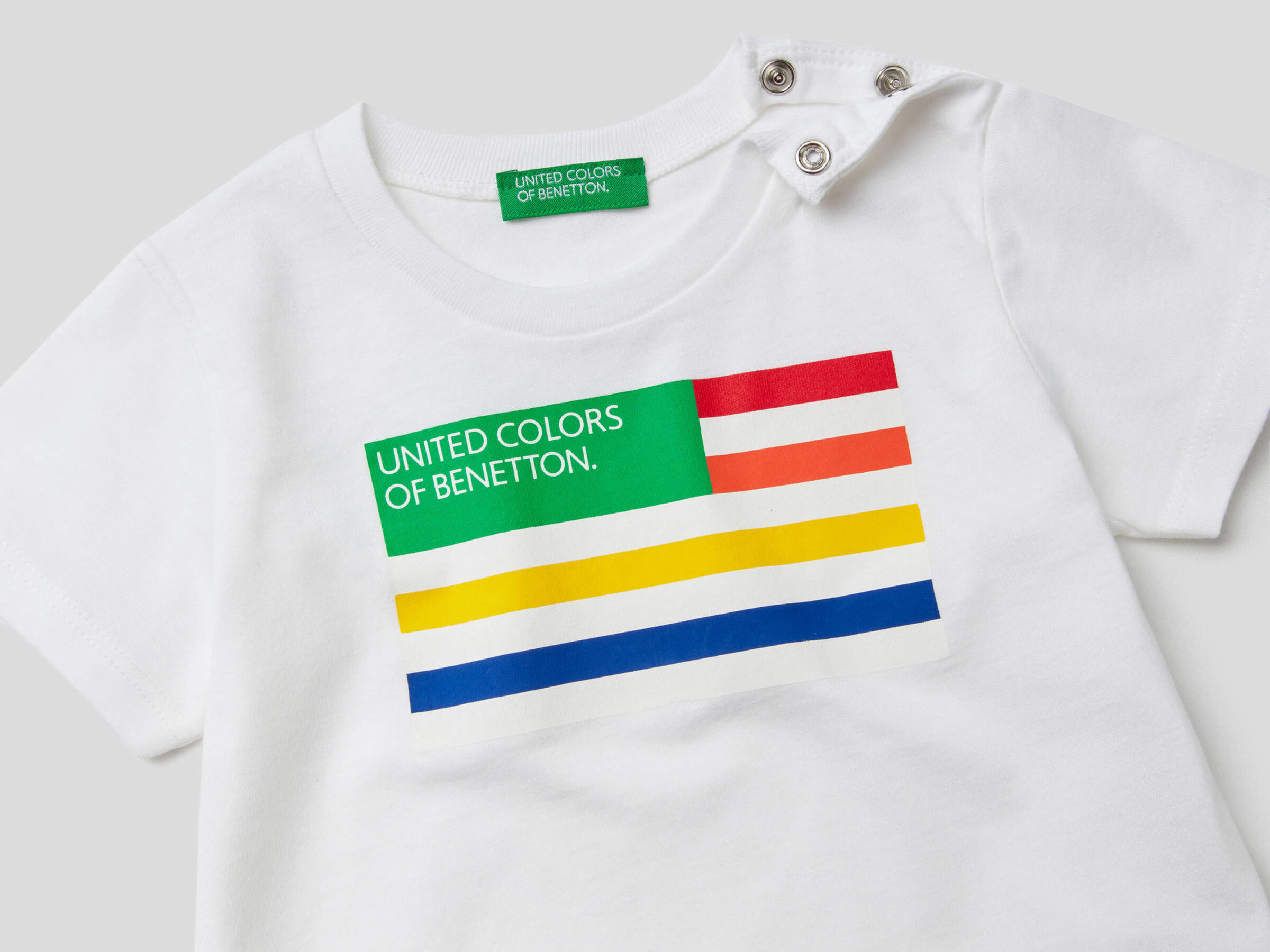 Organic cotton t-shirt with logo print image number null