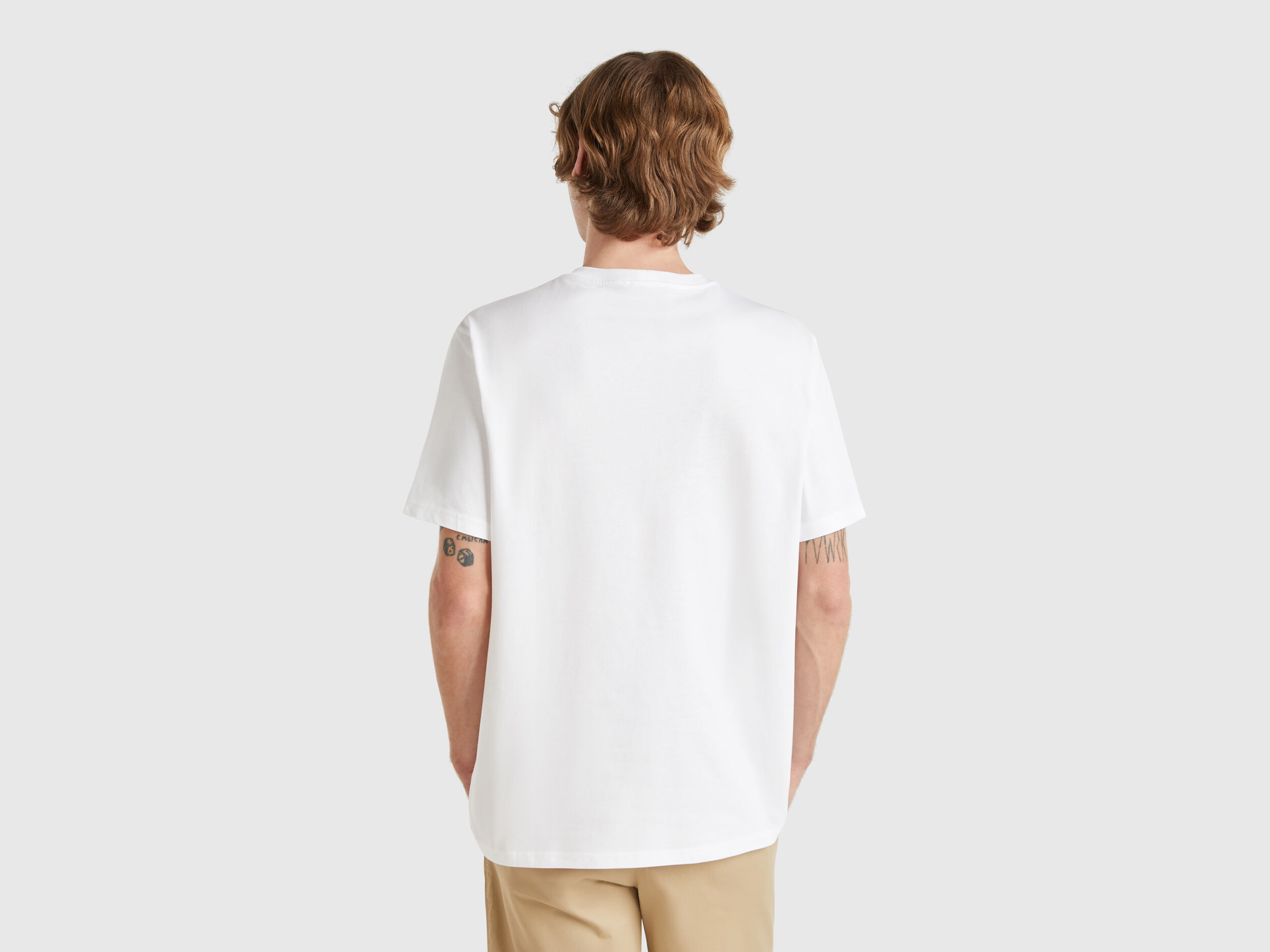 cotton basic t-shirt - White | Benetton